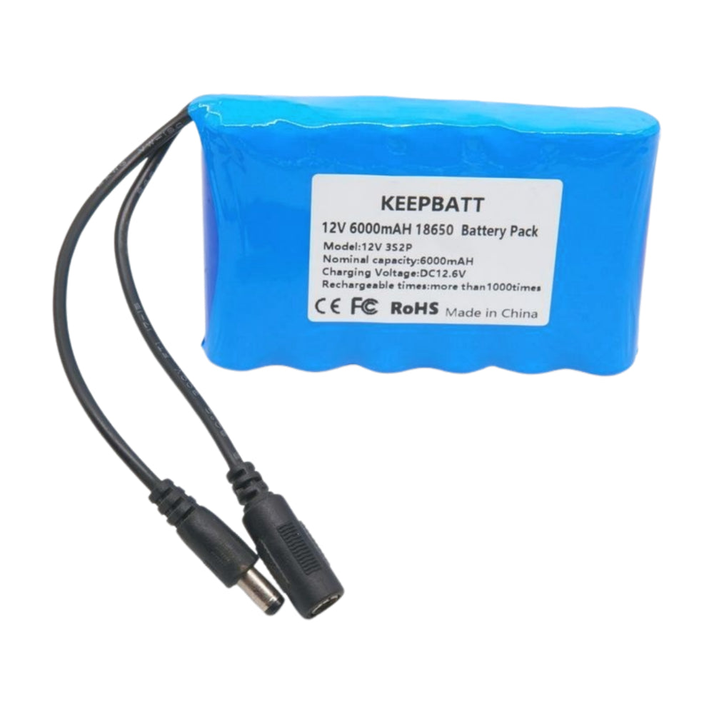 Lithium-ionen-akku 12 V 6000 mAh mit DC5521 – Kompakter Hochleistungsakku mit BMS anpassbar Umweltvorteil und stabiler Spannung