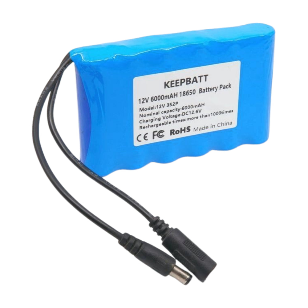 Lithium-ionen-akku 12 V 6000 mAh mit DC5521 – Kompakter Hochleistungsakku mit BMS anpassbar Umweltvorteil und stabiler Spannung