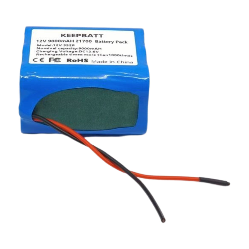 12 V 9000 mAh lithium-ionen-akku mit offenen Leitungen – Hochleistungsakku mit Spannungsstabilität anpassbar