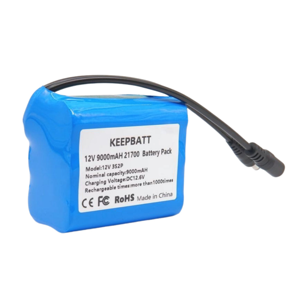 Anpassbar 12V lithium-ionen-akku 9000 mAh mit DC5521 – Hochleistungsakku mit Spannungsstabilität, BMS