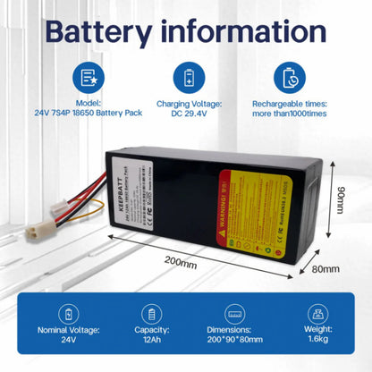 Batterie für Elektrorollstuhl 24V 12Ah – lange Reichweite, BMS-Managementsystem und Wasserbeständigkeit