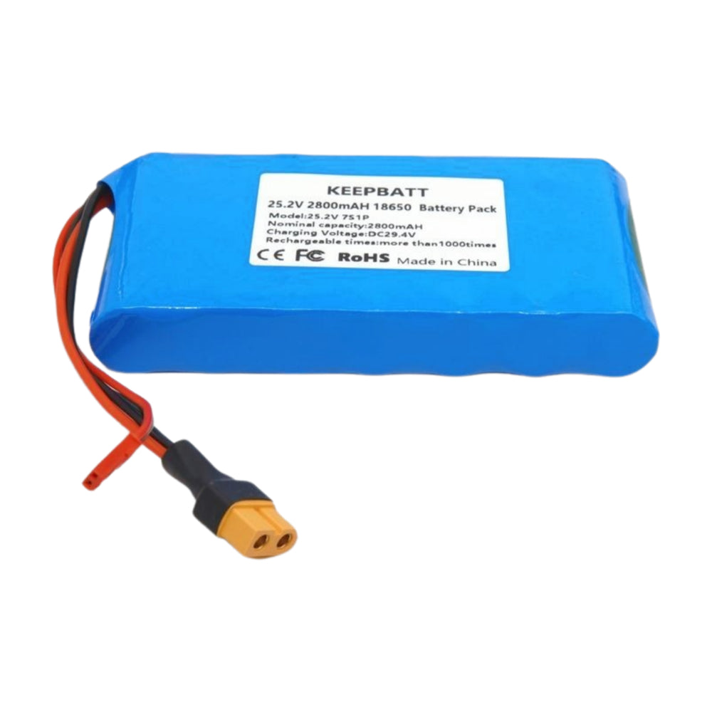E-Scooter Batterie 25,2V 2800mAh – Schnelles Laden, Kurzschlussschutz und Intelligente Temperaturkontrolle