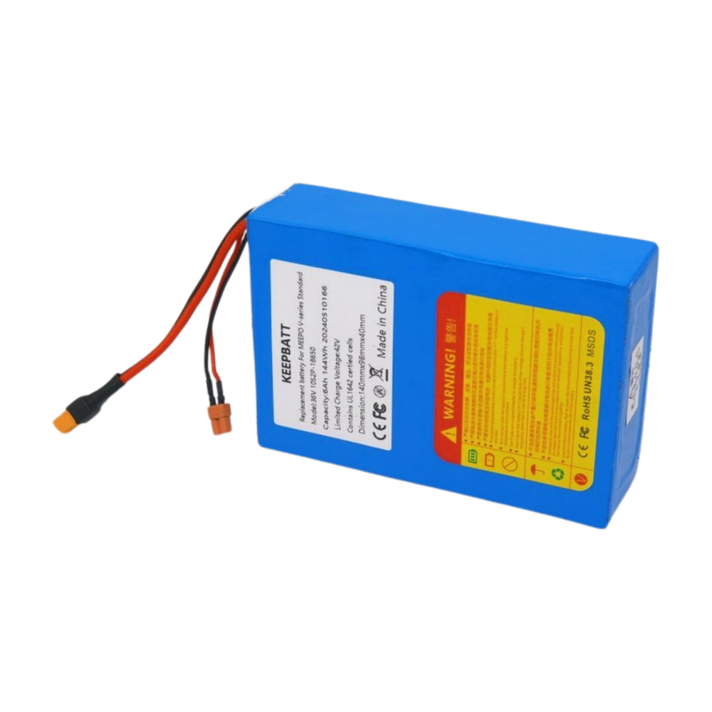 E-Bike Akku 36V 6Ah – Kompakter Lithium-Ionen-Akku mit XT60/JST Anschluss und hohem Schutzsystem