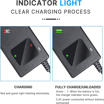 67,2 V 3 A Lithium-Akkuladegerät für 60 V 16S Lithium-Ionen-Akkus – GX16-3-Anschluss (12 mm)