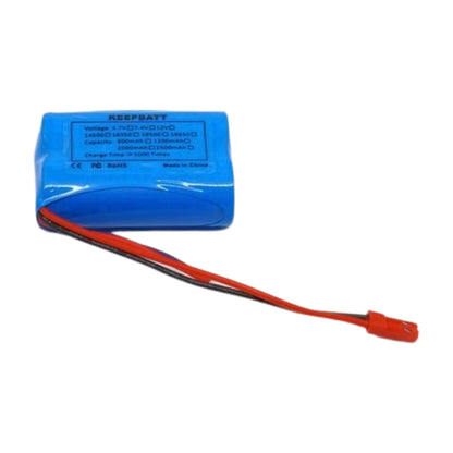 Lithium ion akku 7,4 V 3000 mAh mit JST-Stecker – Sicherer, langlebiger Akku mit BMS-Schutz anpassbar