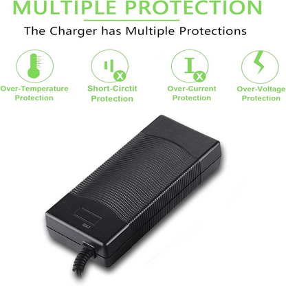 42V 2A Akku-Ladegerät für Roller, elektrische Selbstanpassende Roller, elektrische Roller, Hoverboards – EU-Ladegerät mit 3-Poliger Ladeleitung